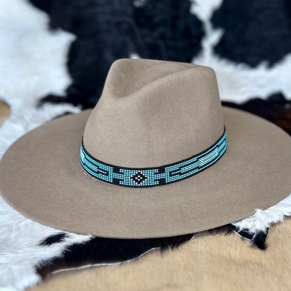 Anthropologie Accessories - Wyeth Rancher Hat with hand-beaded band - OS